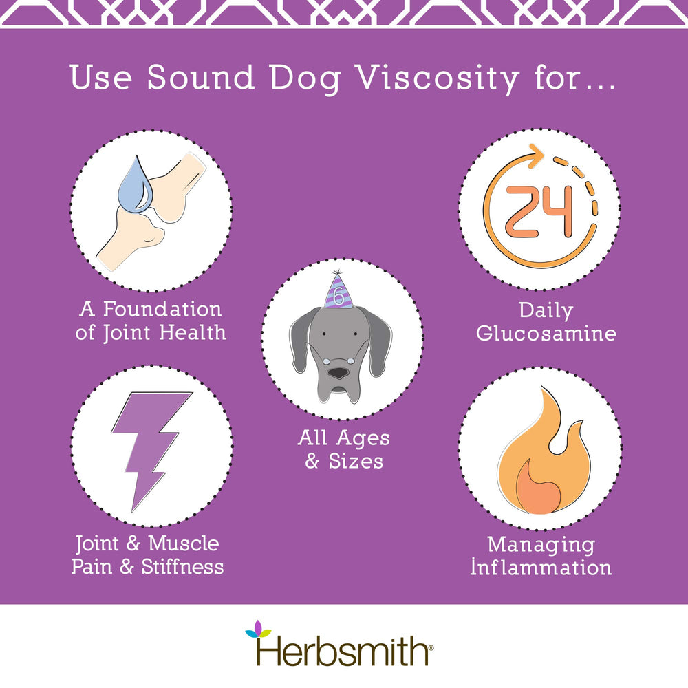 Herbsmith Sound Dog Viscosity – cuillère-dose intégrée pour faciliter la mesure.