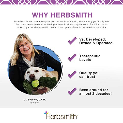 Herbsmith Sound Dog Viscosity – tableau d’ingrédients naturels et actifs.