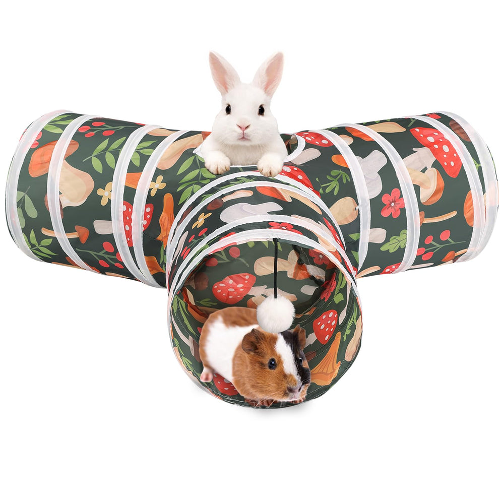 HERCOCCI tunnel-lapin-3-voies-repliable: espace de jeu sûr et flexible.