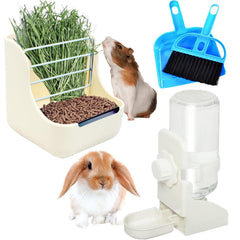HERCOCCI distributeur-foin et bol alimentation lapin réduit le gaspillage