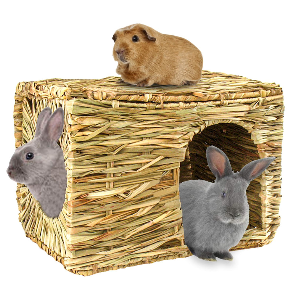 HERCOCCI maison-herbe-grand-format-lapin: espace spacieux pour repos et jeux quotidiens.