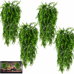 HERCOCCI – Plantes reptile, pack de 4 pièces, décor naturel et installation rapide.