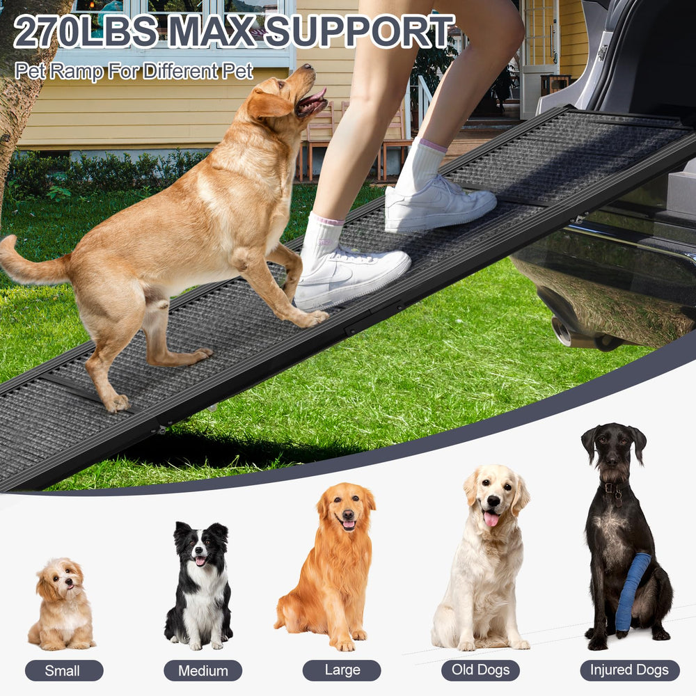 HerCcreta wigge rampe chien 20pouces largeur, plus de stabilité
