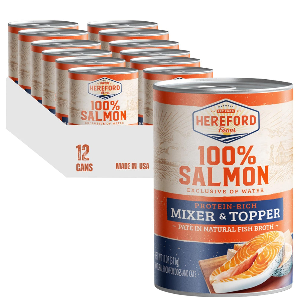 Hereford Farms Saumon en bouillon — boîte attirante pour stimuler l'appétit lors des repas.