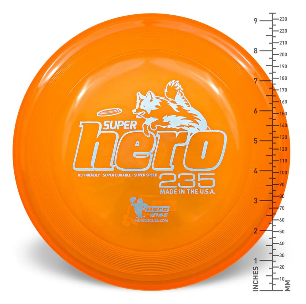 Hero Disc USA Superhero 235 bleu : disque en vol pour entraînement et jeu