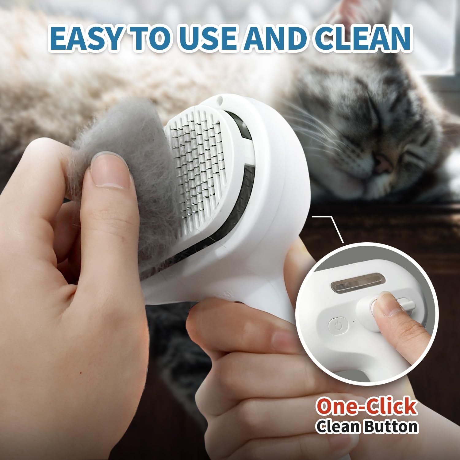 HeroKitty brosse chien steam dents anneau massage pour plus de confort