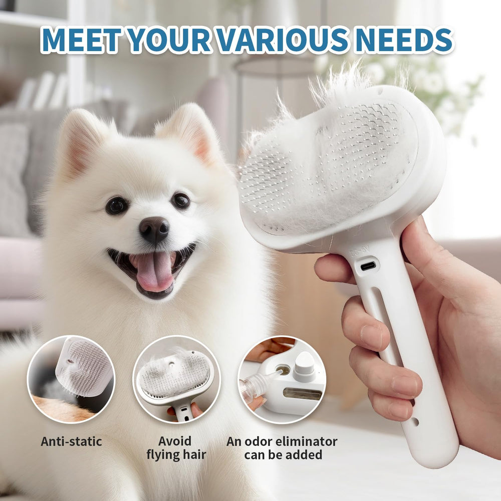 HeroKitty brosse chien steam nettoyage facile pour enlever les poils