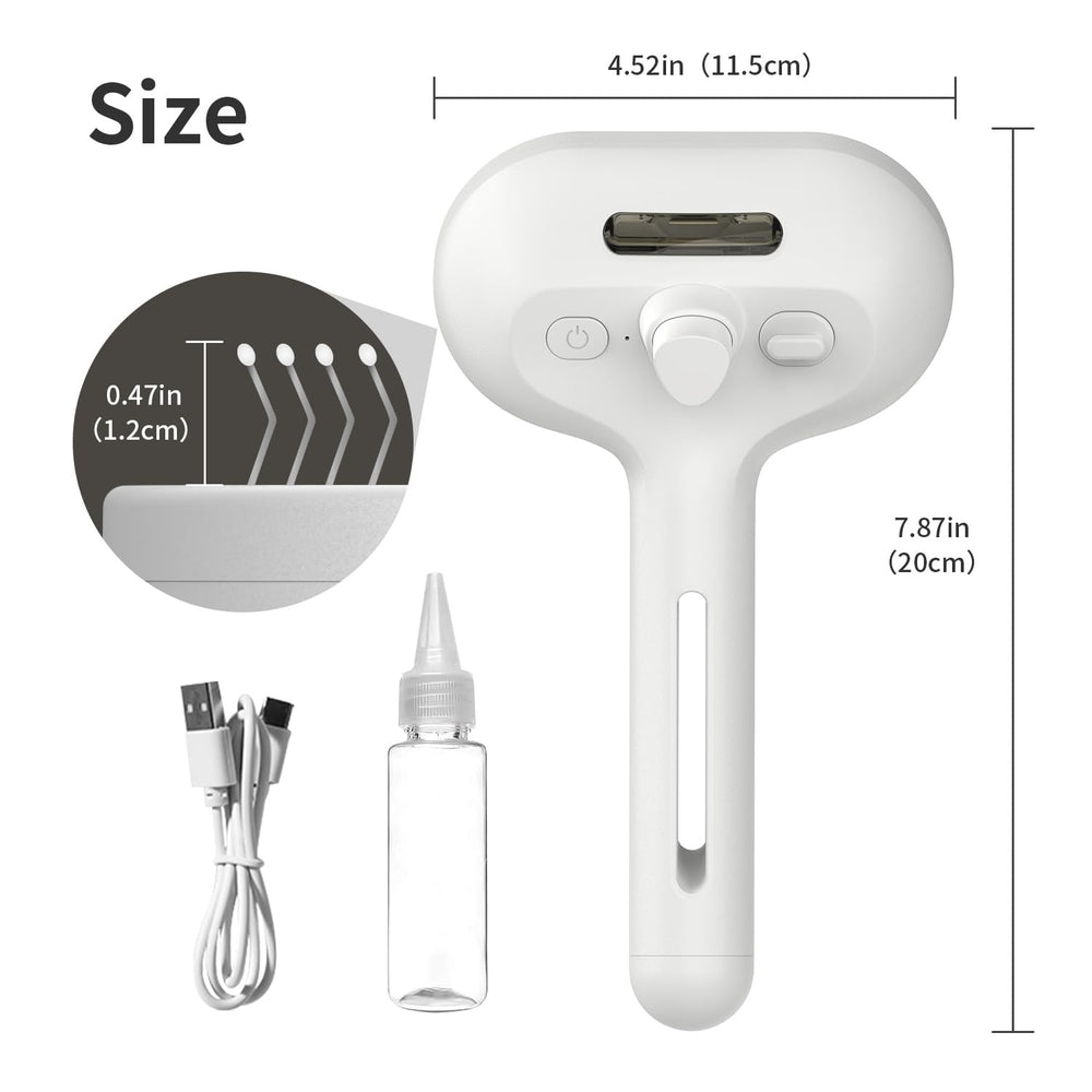 HeroKitty brosse chien steam polyvalente pour poils longs et courts