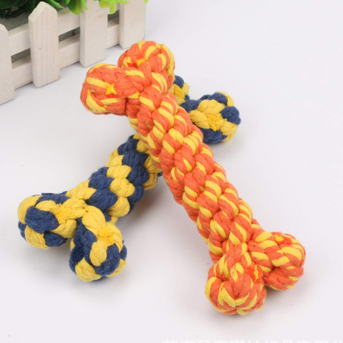 Jouet os Hesuilong pour chiot, favorise le nettoyage des dents.