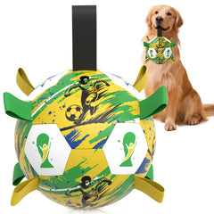 HETOO Ballon chien, structure 3 couches, durable sur surfaces extérieures.