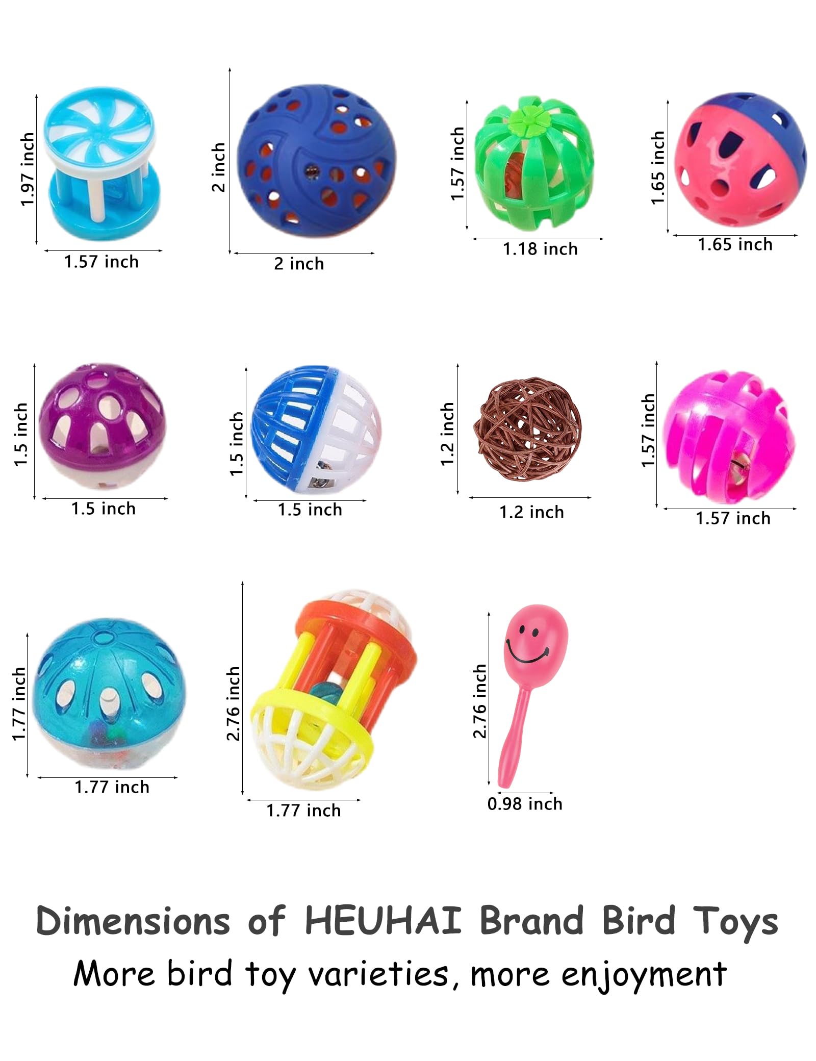 HEUHAI: boules-vigne naturelles pour exploration sûre et divertissement quotidien