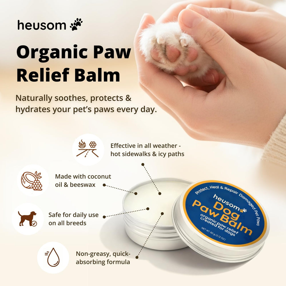 Heusom Silent Groom Pro – application pattes et nez, absorption rapide.