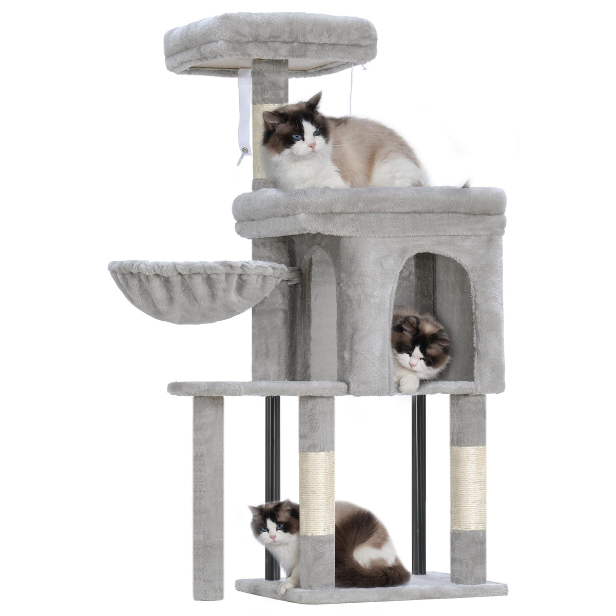 Hey-brother arbre à chat confort doux, parfait pour les siestes
