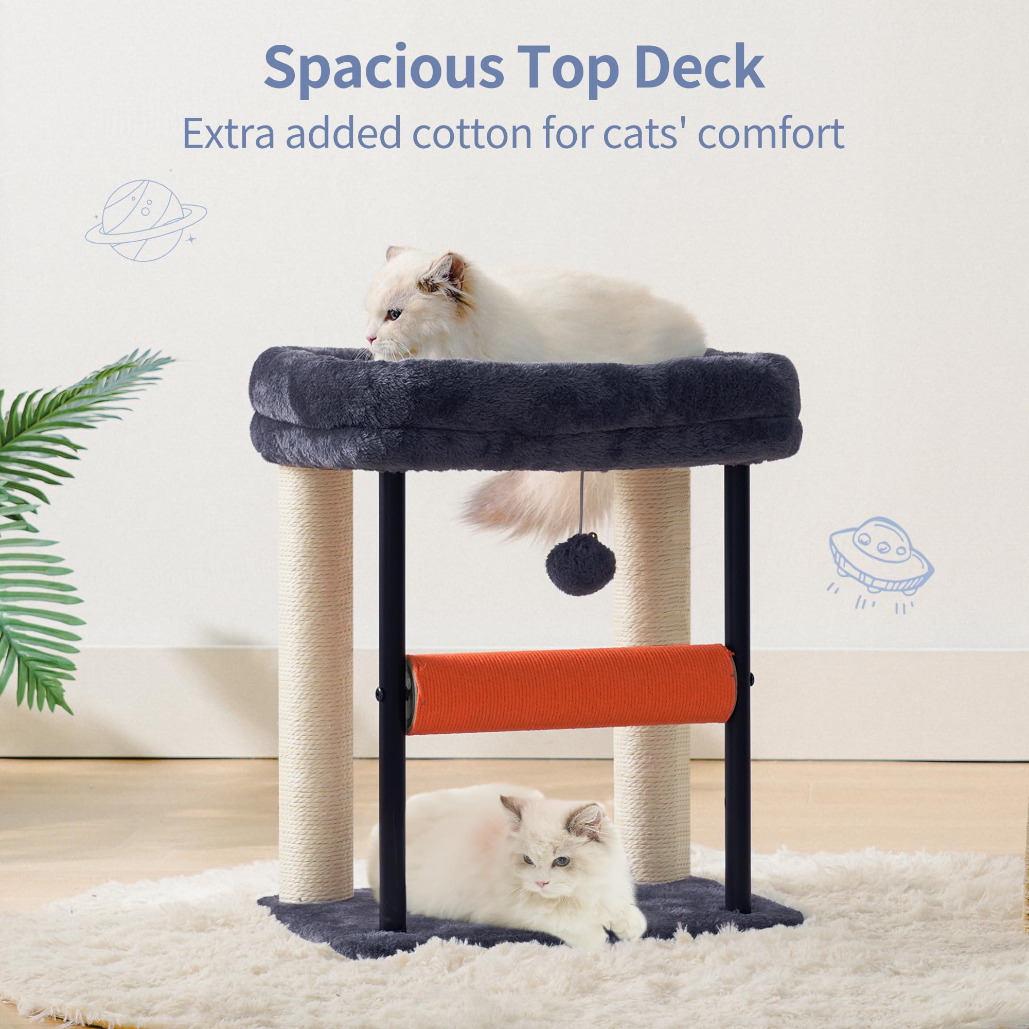 Hey-brother Arbre chat – base-arrondie : sécurité et design agréable.