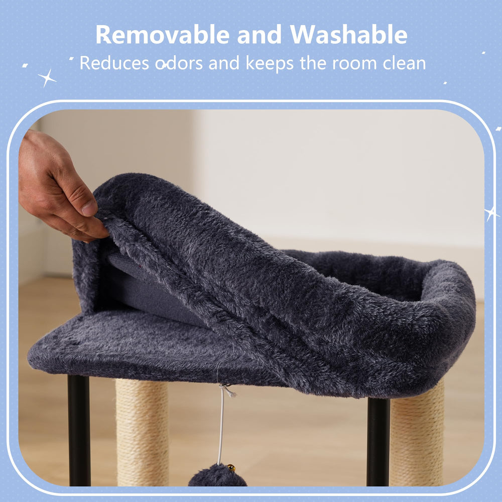 Hey-brother Arbre chat – coussin-rembourre-lavable : entretien simple.