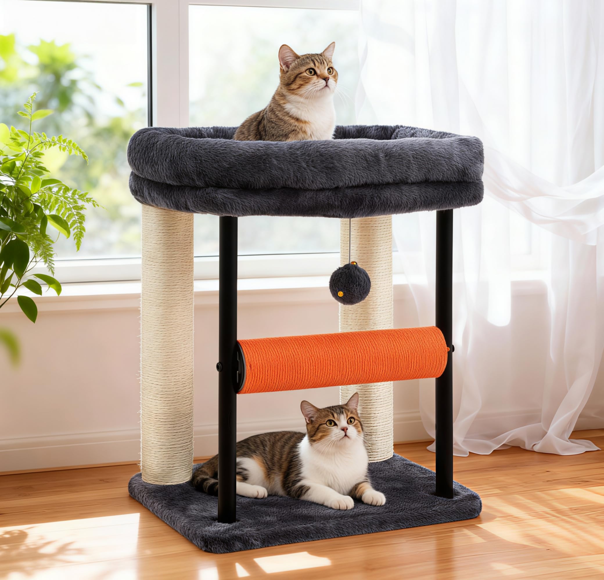 Hey-brother Arbre chat – perche-confort : repos doux pour chatons actifs.