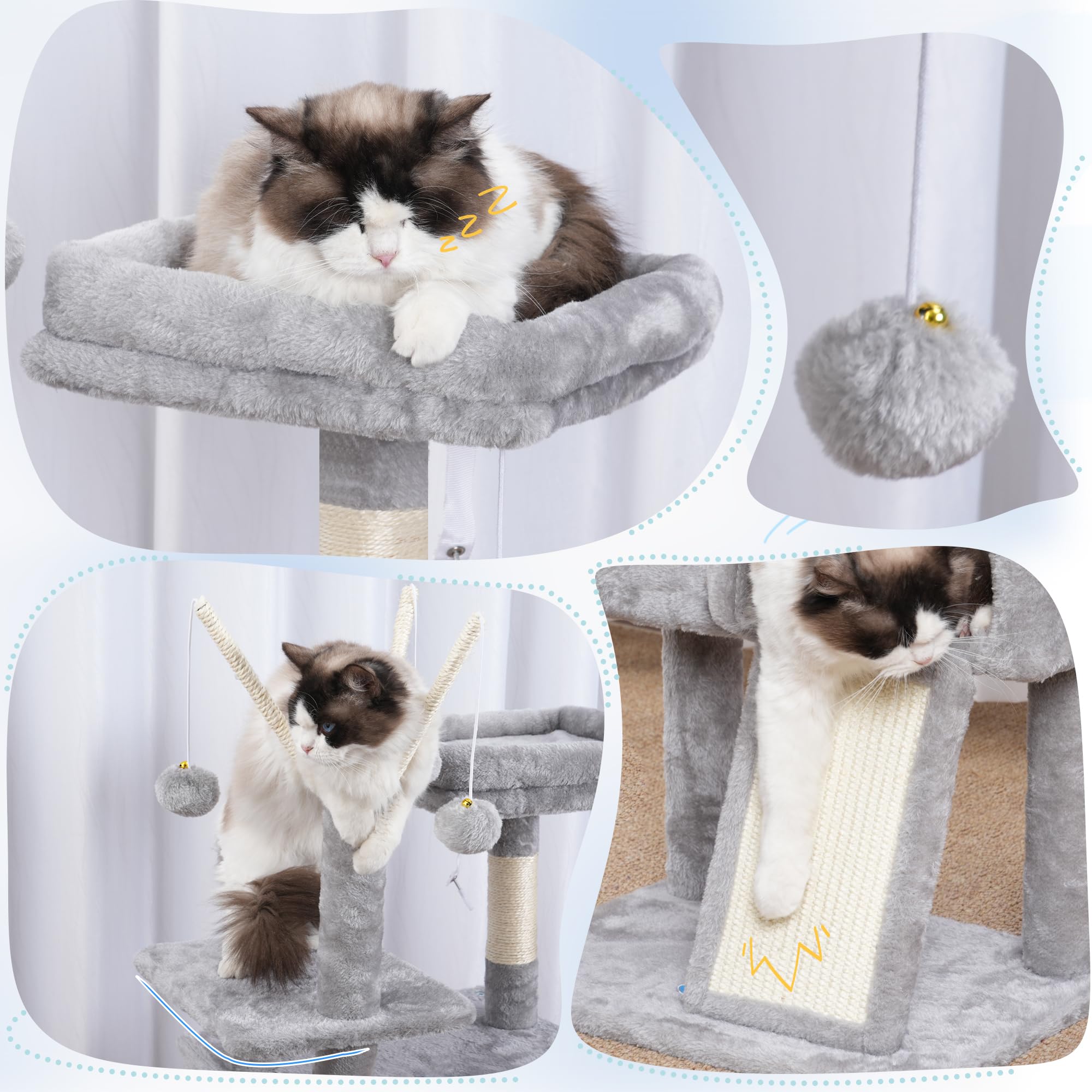 Hey-brother arbre chat tour design compact optimisant l'espace