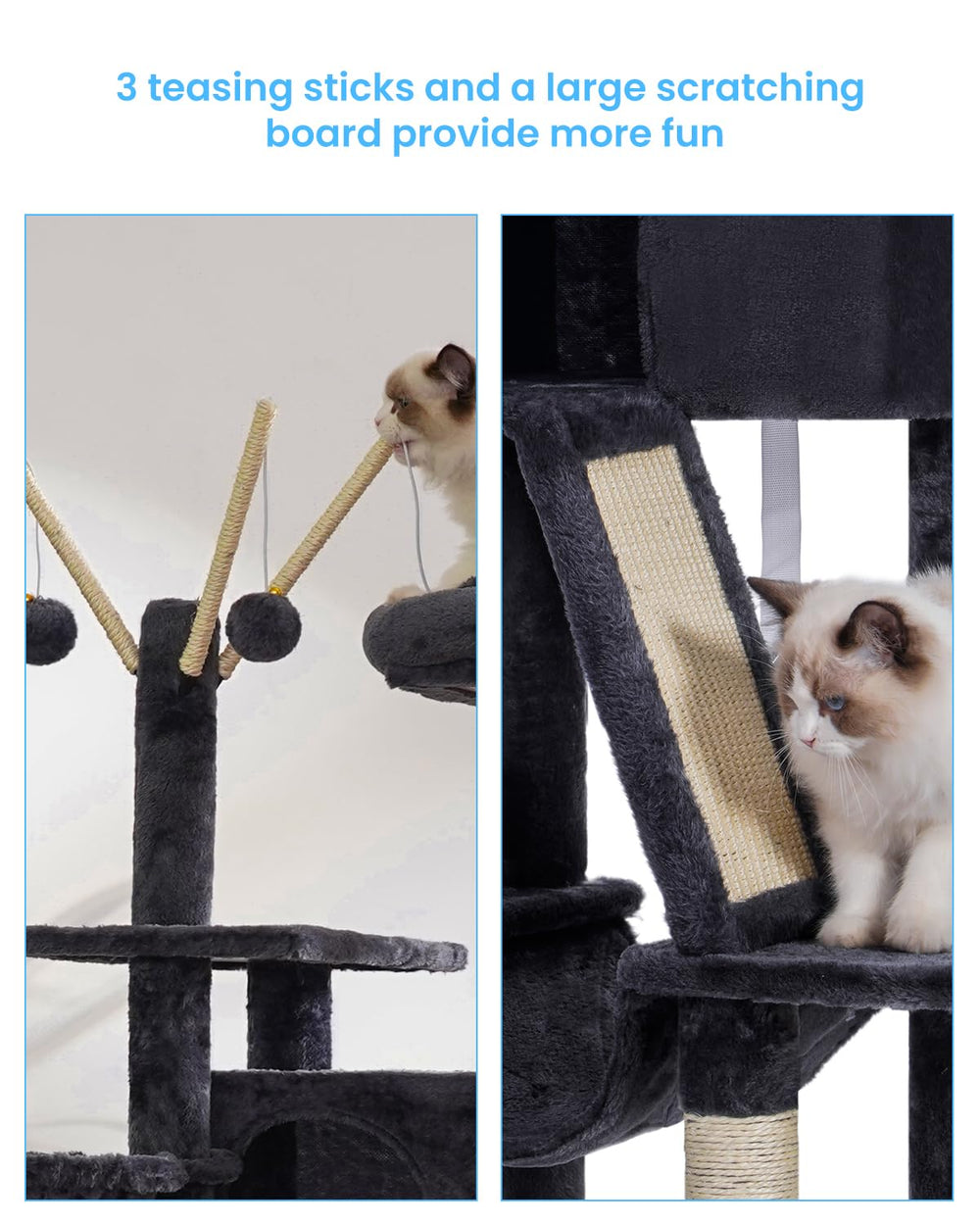 Hey-brother Arbre a chat: hamac panier doux pour se blottir