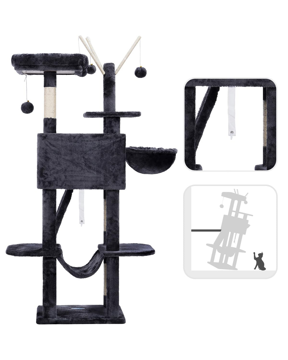 Hey-brother Arbre a chat: plateau rembourre pour repos