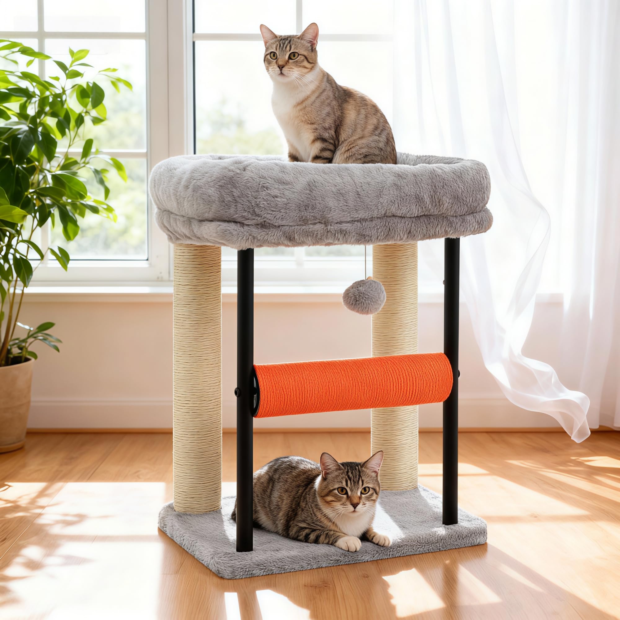 Hey-brother Arbre à chat – espace de repos chaleureux et facile à nettoyer pour chatons.
