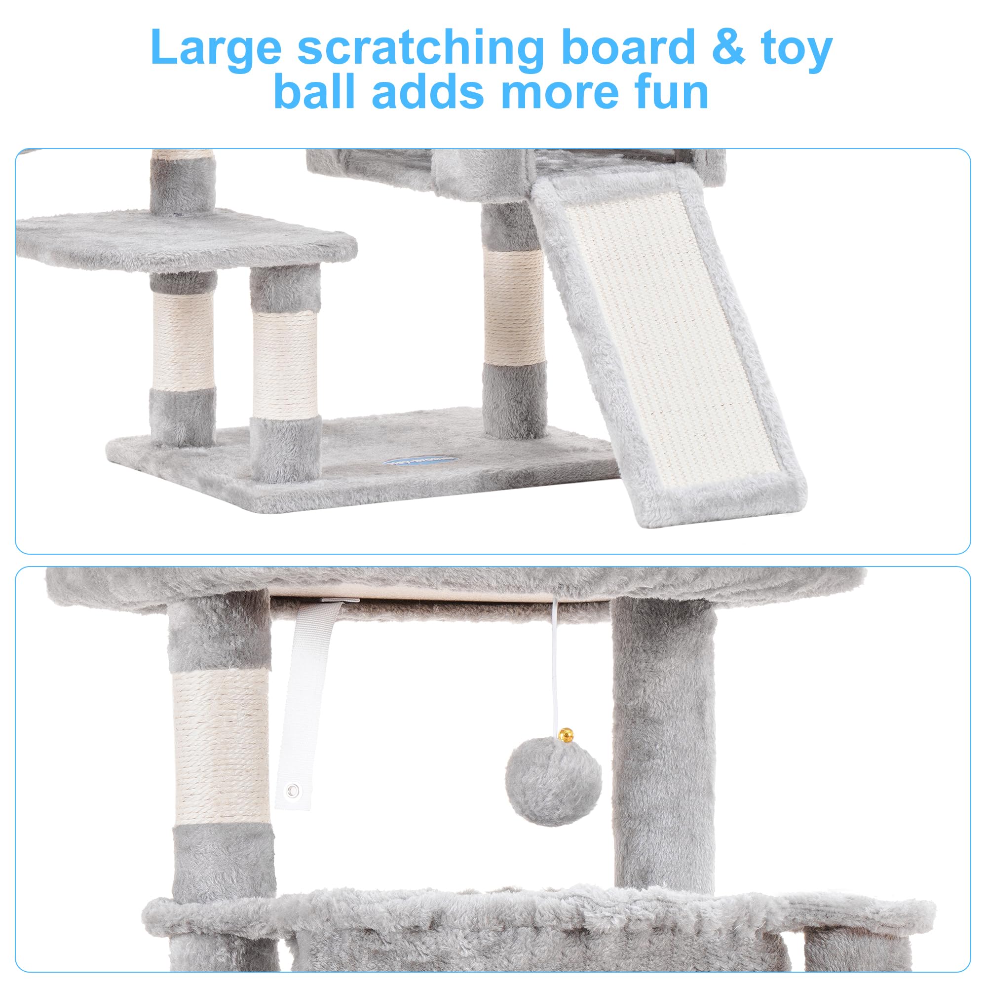 Hey-brother postes-grattoir-sisal: griffades naturelles pour entretenir les griffes