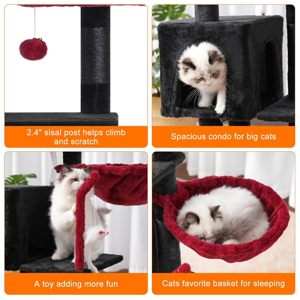Heybly Arbre Chat baton-interactif : stimulation ludique avec le propriétaire