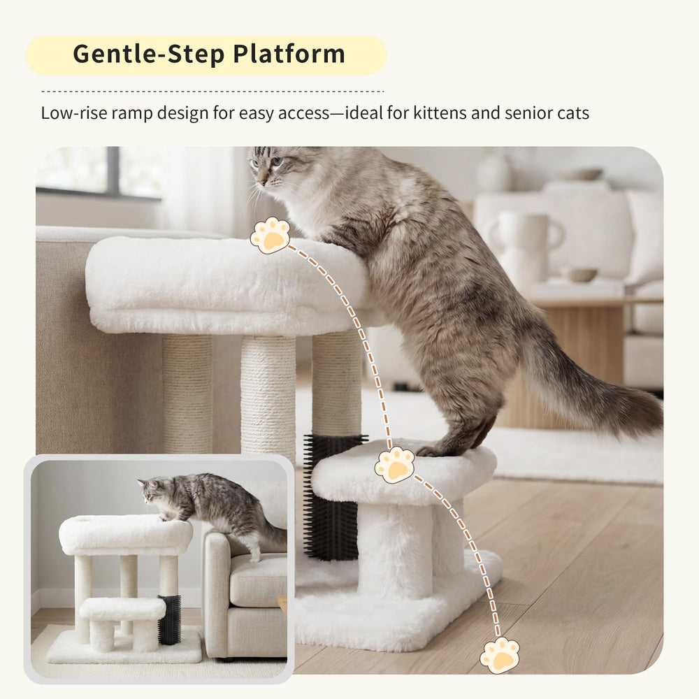 Heybly Arbre chat compact – escalier doux facilitant l acces.