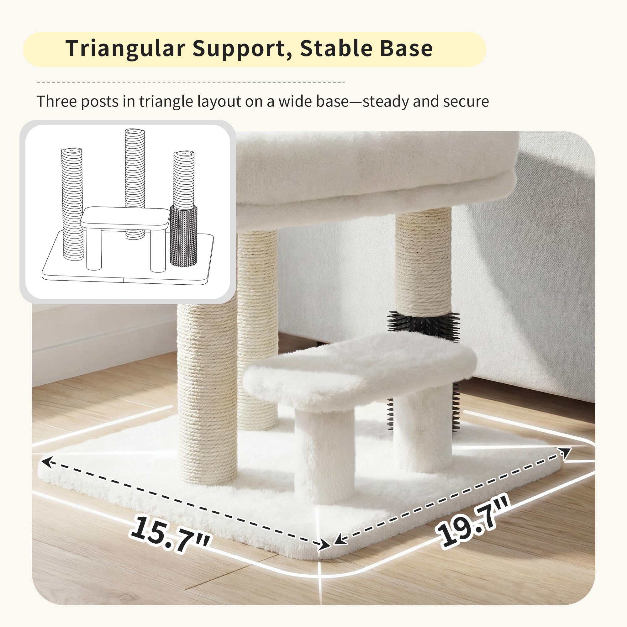 Heybly Arbre chat compact – design adapte a l interieur.