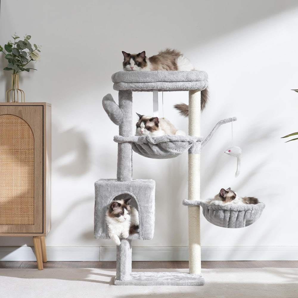 Heybly Arbre à Chat – design cactus vert qui s’intègre dans votre intérieur.