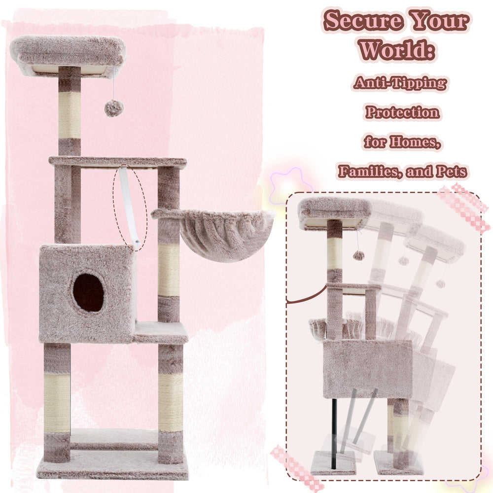 Heybly Arbre-chat – montage rapide avec instructions illustrées.
