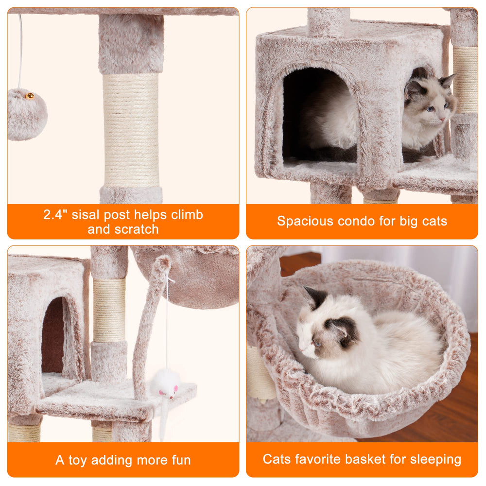 Heybly Arbre chat, nid confort rembourré favorisant repos et détente.