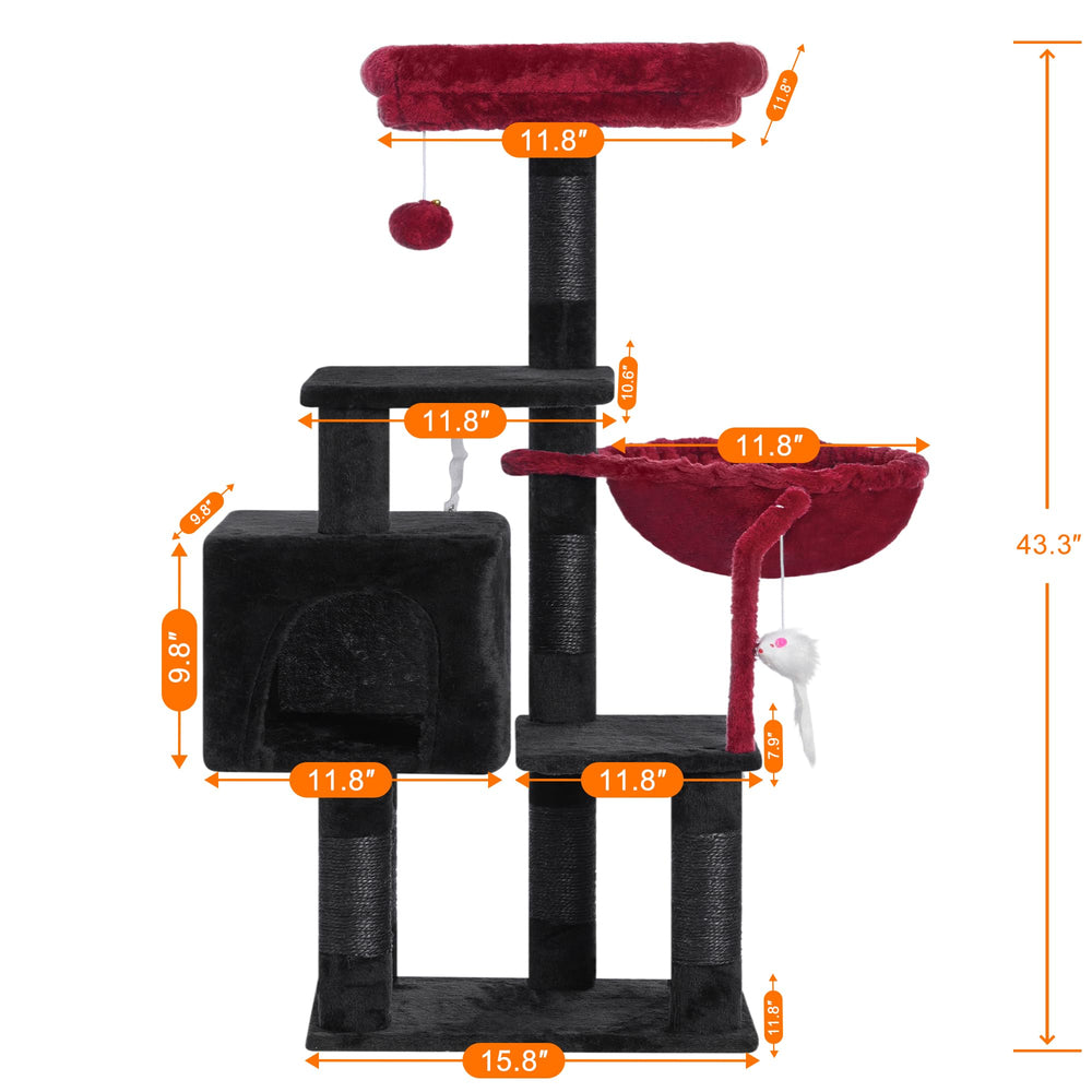 Heybly Arbre Chat panier-doux : cocon sûr pour se blottir et se reposer