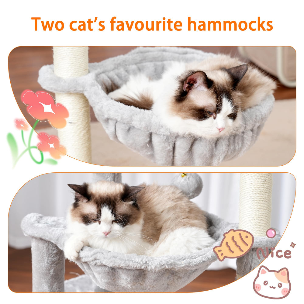 Heybly Arbre à Chat – panier hamac pour moments de repos et observation.