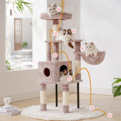 Heybly Arbre-chat – perchoir secondaire, escaliers d'escalade pour chats actifs.