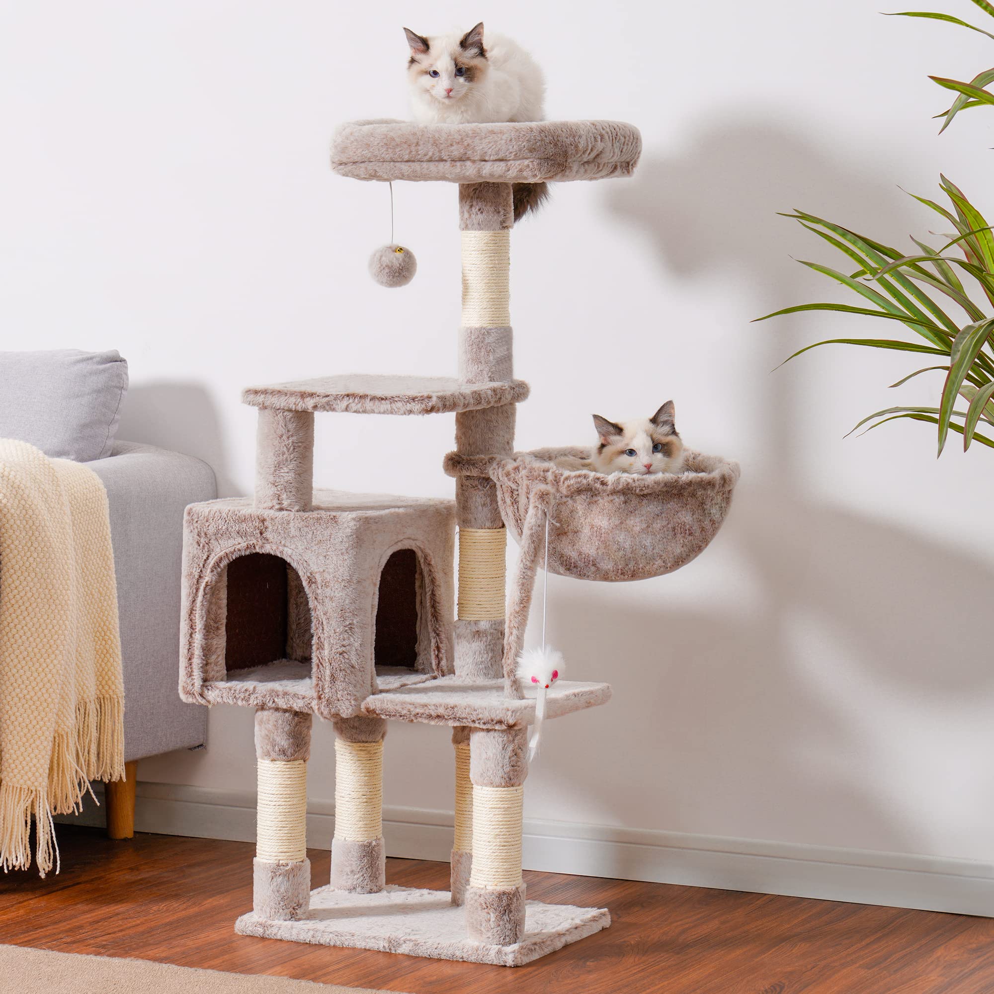 Heybly Arbre chat, postes sisal pour griffage durable et naturel.