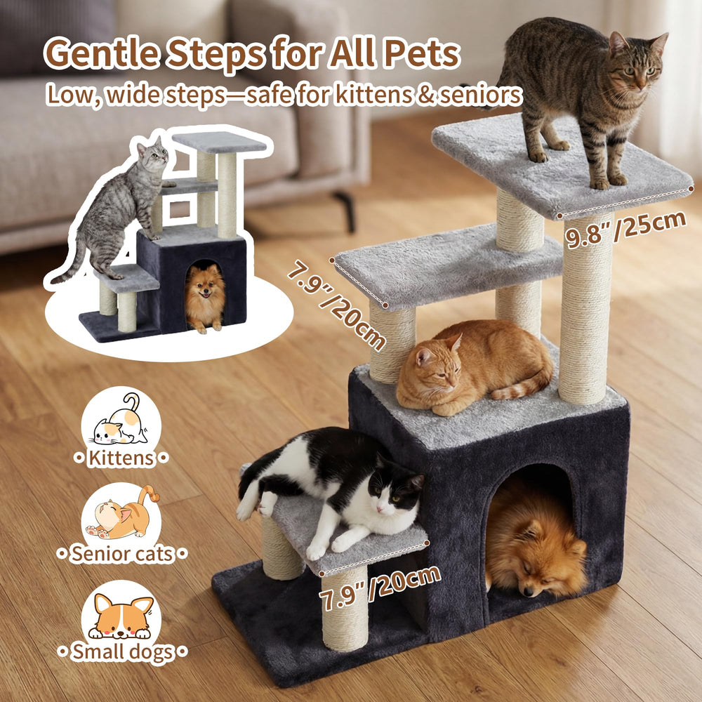 Heybly base stable anti-chute : stabilité fiable pour petits chiens et chats.