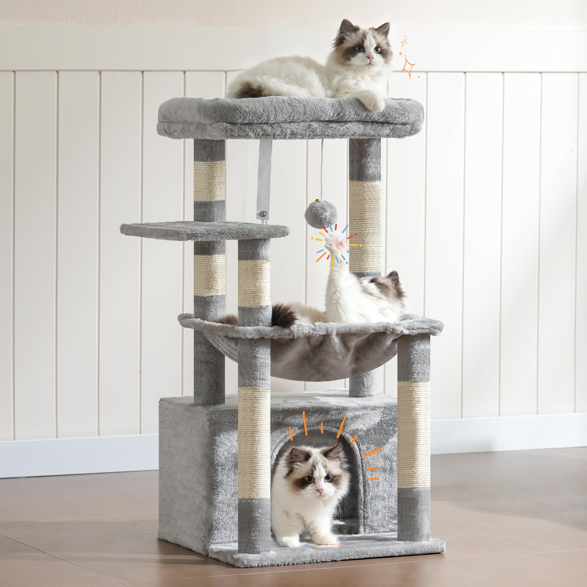 Heybly HCT008SW – zone de jeu intérieure idéale pour chats curieux