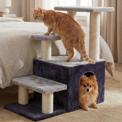 Heybly escaliers pour chat hauteur 75 cm : facilite montée et descente en douceur pour votre compagnon.