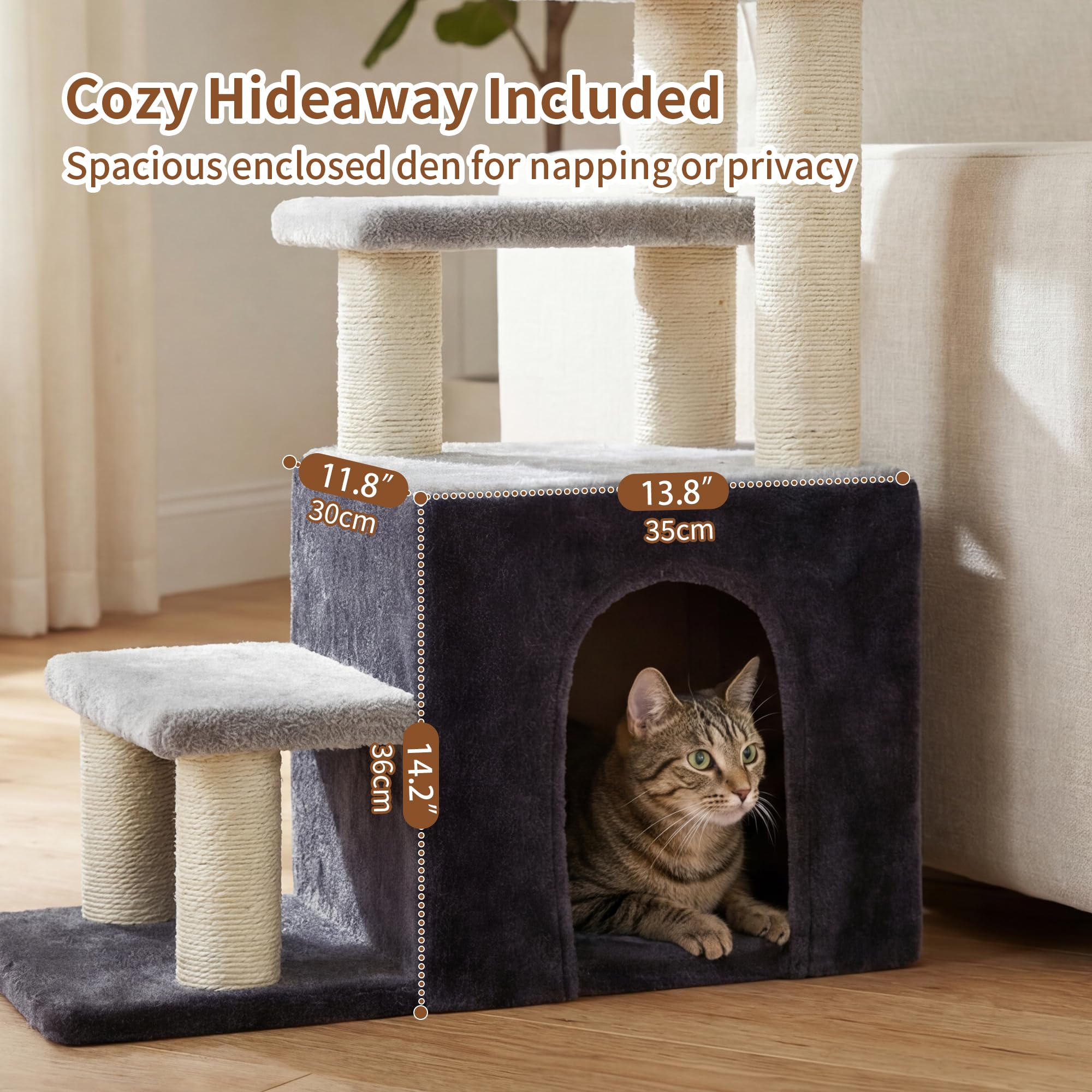 Heybly steps plush coussins : confort quotidien avec assises rembourrées.