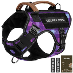 HEYCAHVA harnais service chien avec boucles métalliques pour plus de sécurité lors des randonnées
