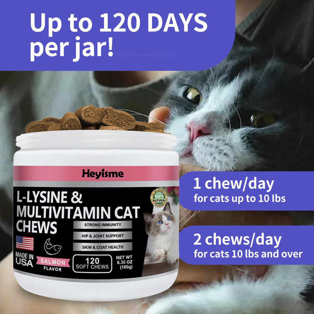 HEYISME multivitamines chat USA – mélange complet pour énergie et santé.