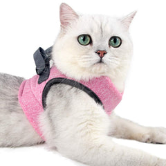 HEYWEAN Harnais chat ultra léger pour promenades confortables