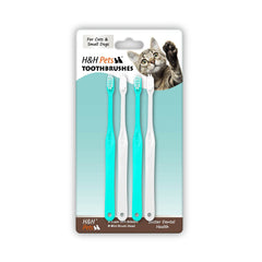 HH Pets brosse-dent petite taille et brins doux pour chiens et chats, nettoyage en douceur