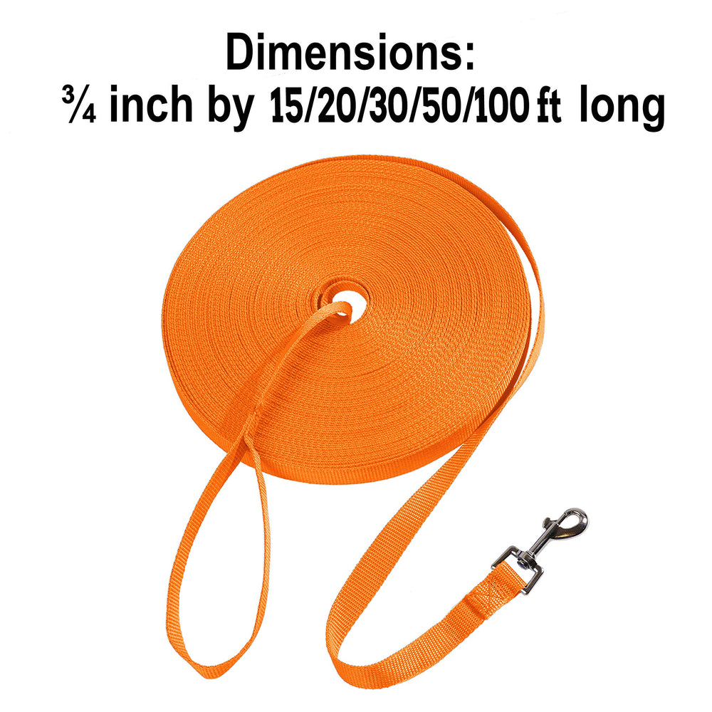 Longe Hi Kiss de 20 pieds orange, polyvalente pour l’entraînement et les jeux à domicile.