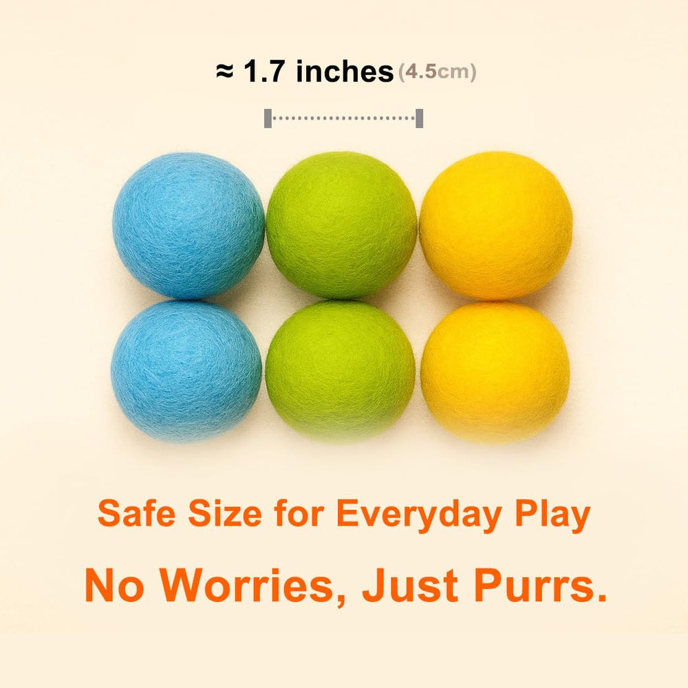Hi Purr – balle laine 1,7 pouces, taille sûre pour les pattes.
