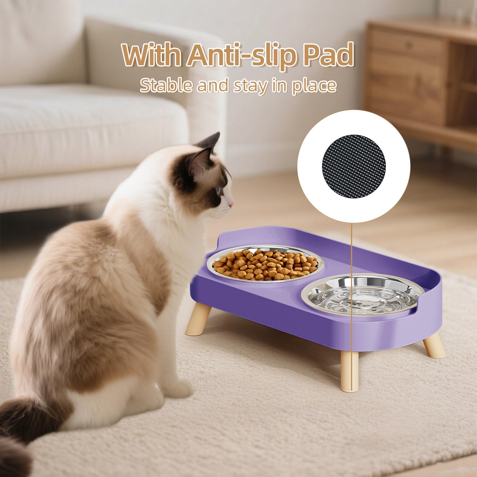 Moment repas HIAIEVIY pour chats, expérience plus sereine.