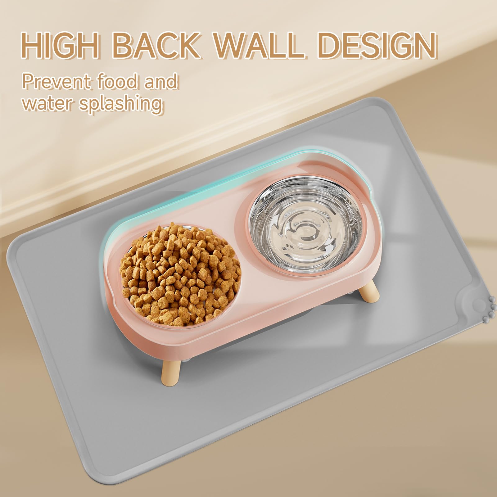 Tapis silicone HIAIEVIY pour protéger les sols et faciliter le nettoyage