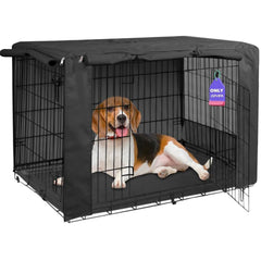 HiCaptain couverture cage chien respirant 42 pouces avant pour ventilation aisée