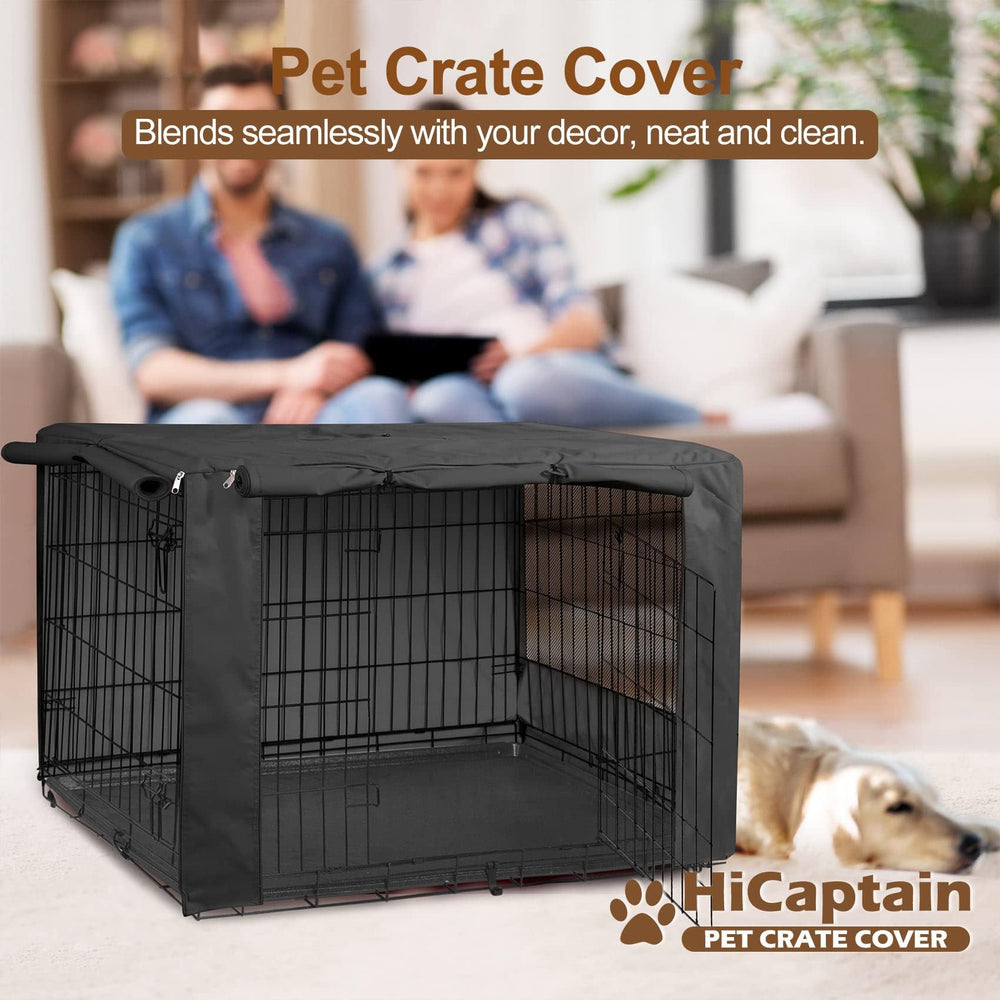 HiCaptain: étiquette dimensions 48L x 30P x 33H, ajustement universel pour cages standards.