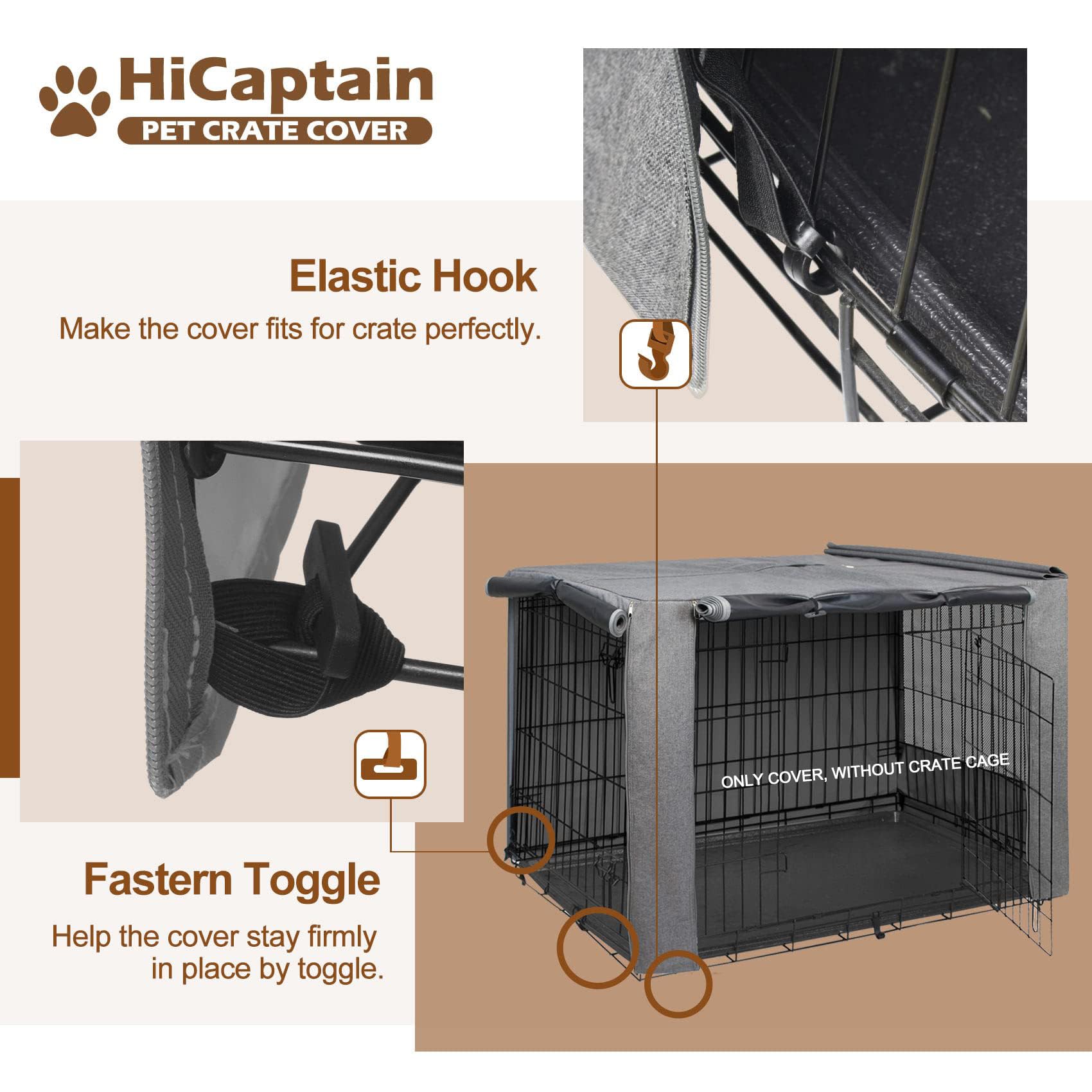 HiCaptain maillage respirant favorisant la ventilation et le refroidissement du chenil.